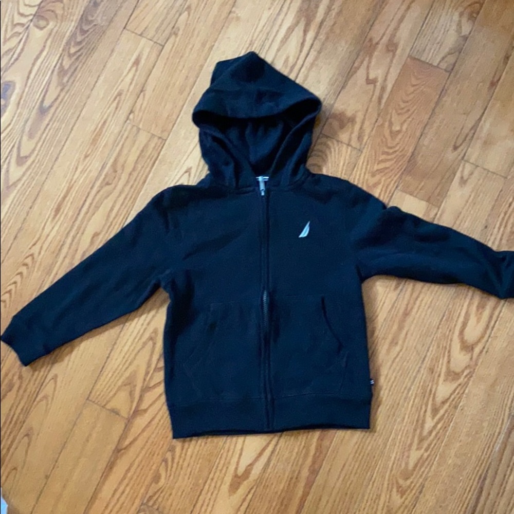 Black nautical hoodie